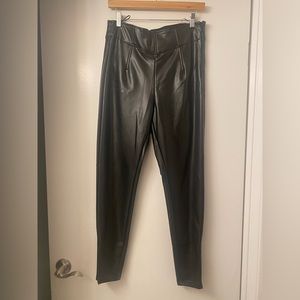 Stretch pleather pants